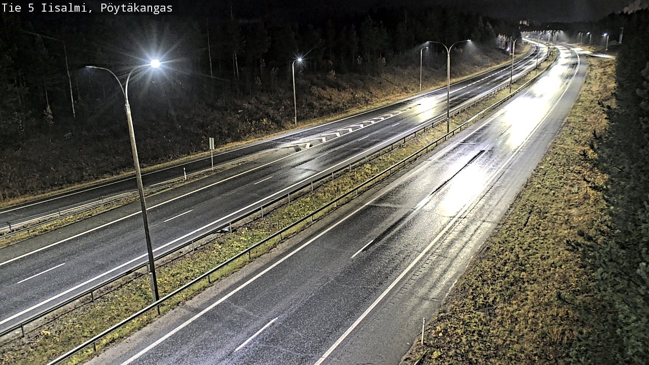 Weather Camera Image Road 5 Iisalmi, Pöytäkangas, Iisalmi, Pohjois-Savo
