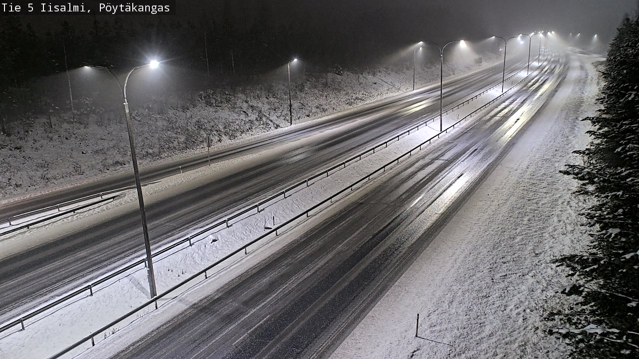 Weather Camera Image Road 5 Iisalmi, Pöytäkangas, Iisalmi, Pohjois-Savo