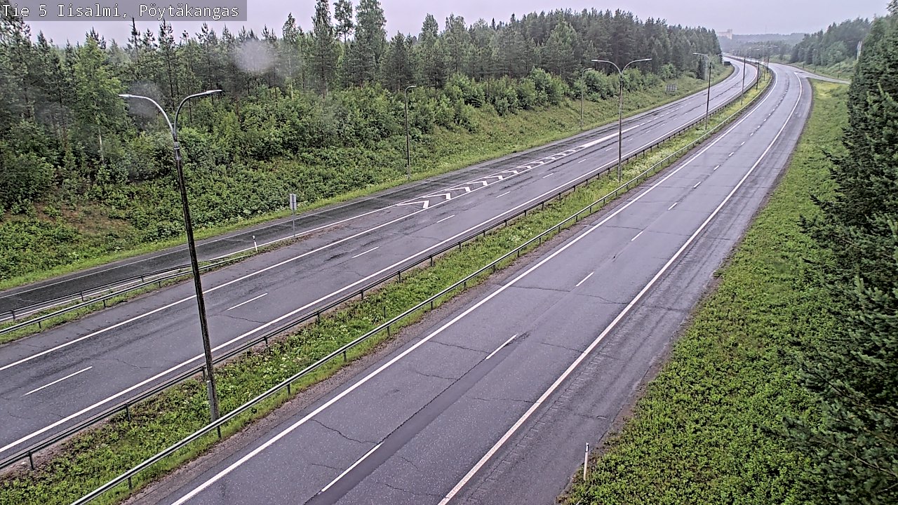 Weather Camera Image Road 5 Iisalmi, Pöytäkangas, Iisalmi, Pohjois-Savo