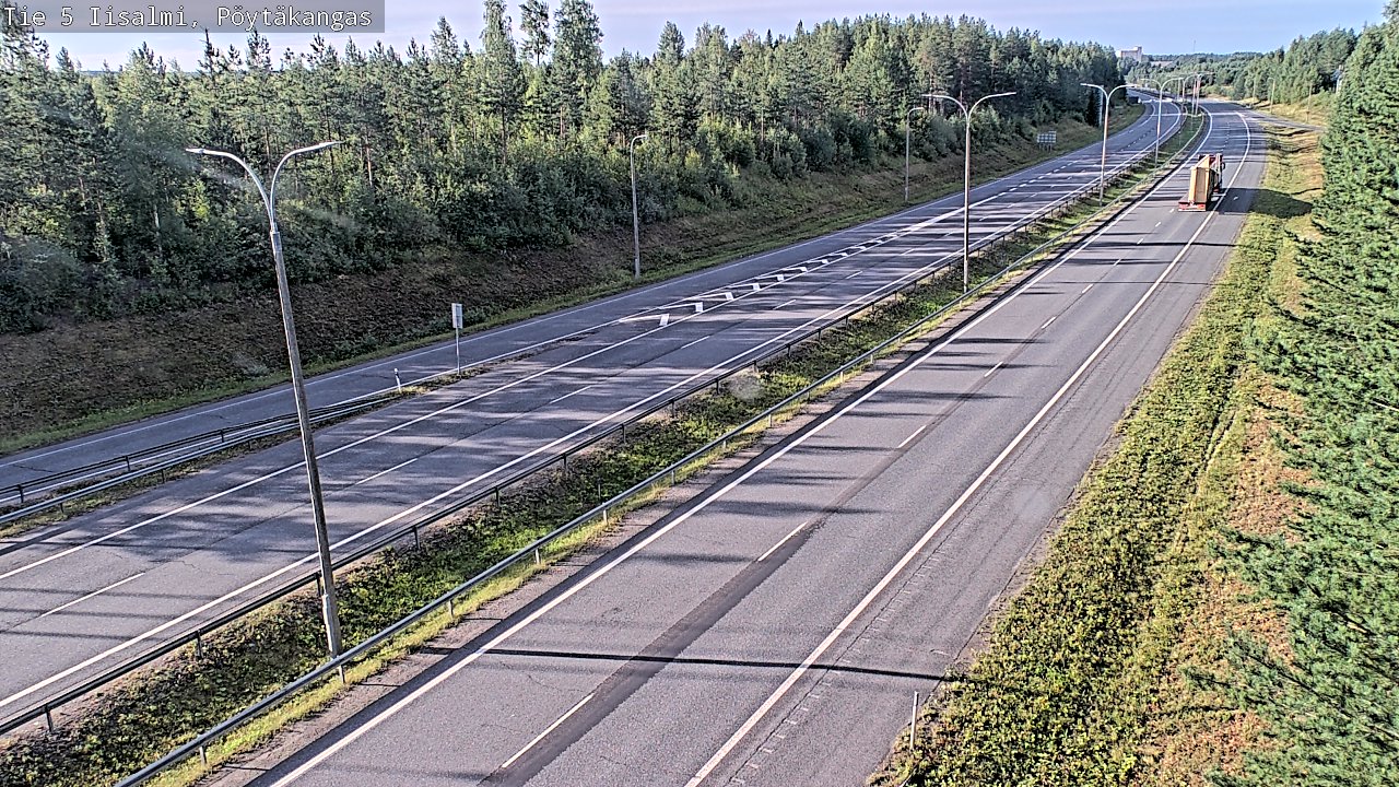 Weather Camera Image Road 5 Iisalmi, Pöytäkangas, Iisalmi, Pohjois-Savo