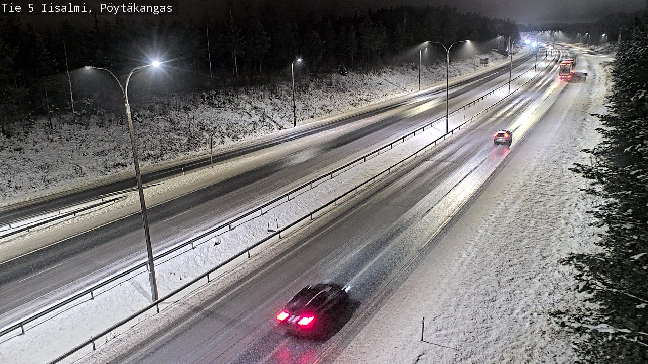 Weather Camera Image Road 5 Iisalmi, Pöytäkangas, Iisalmi, Pohjois-Savo