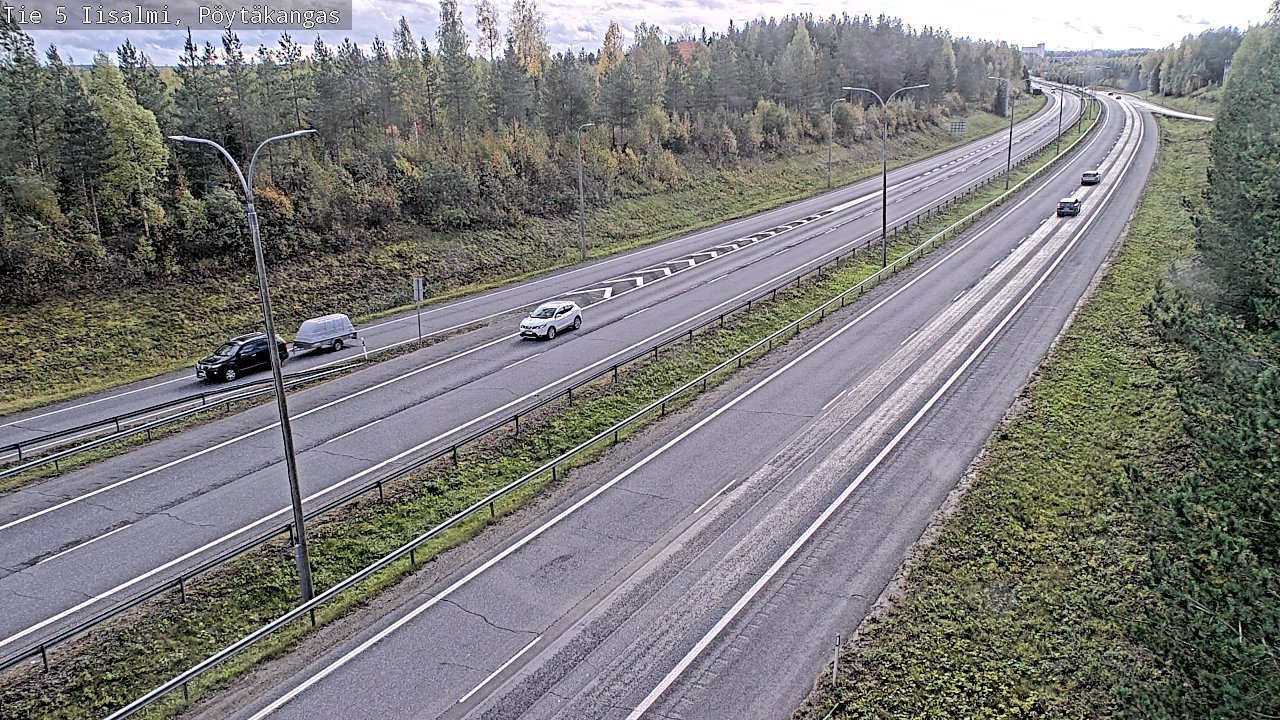 Weather Camera Image Road 5 Iisalmi, Pöytäkangas, Iisalmi, Pohjois-Savo