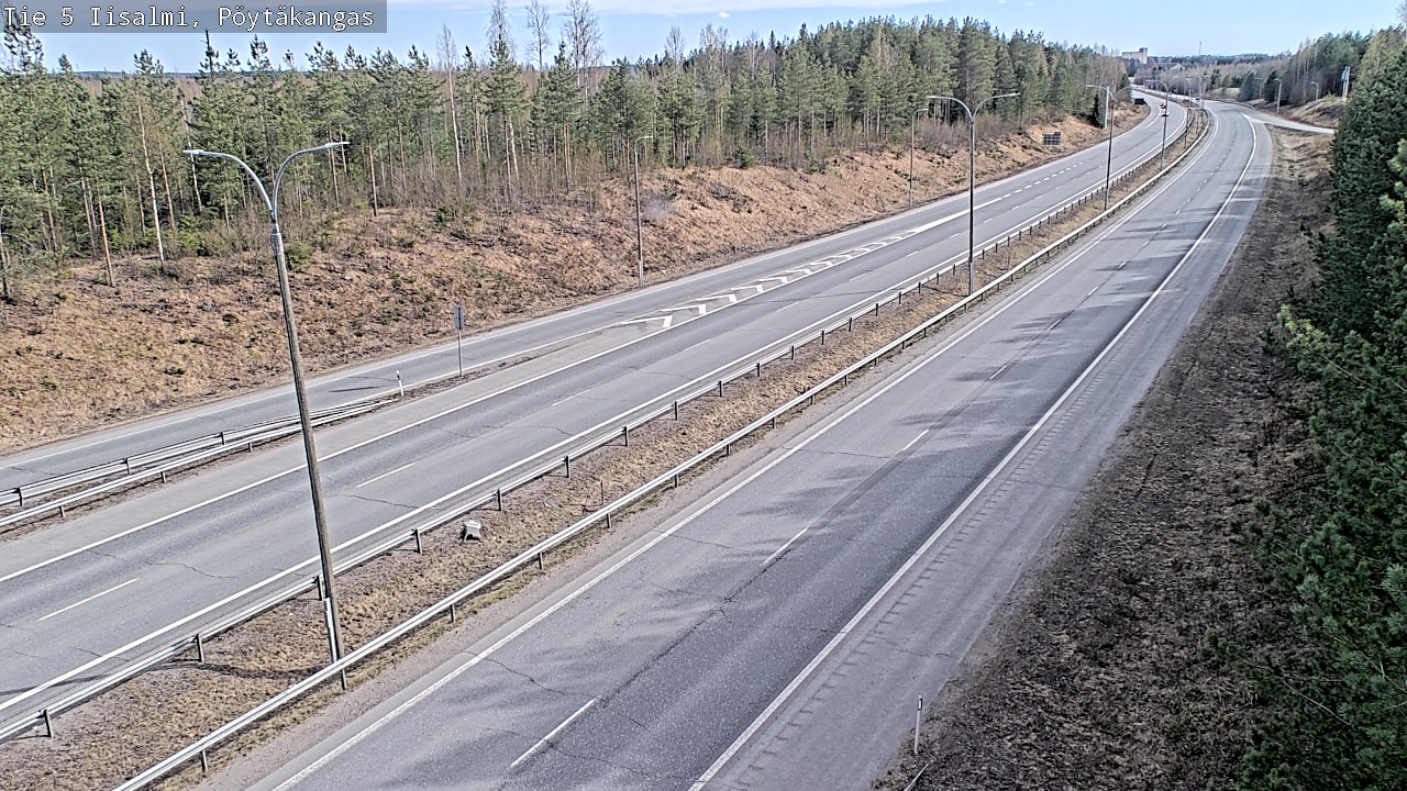 Weather Camera Image Väg 5 Idensalmi, Pöytäkangas, Iisalmi, Pohjois-Savo