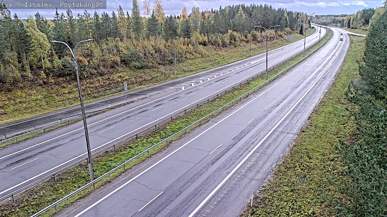 Weather Camera Image Road 5 Iisalmi, Pöytäkangas, Iisalmi, Pohjois-Savo