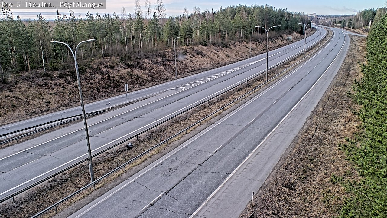 Weather Camera Image Väg 5 Idensalmi, Pöytäkangas, Iisalmi, Pohjois-Savo