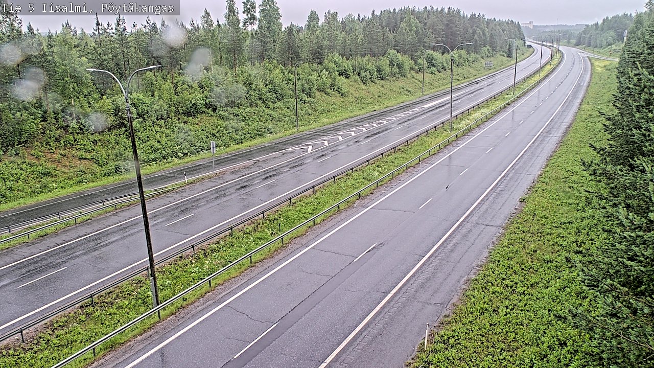 Weather Camera Image Road 5 Iisalmi, Pöytäkangas, Iisalmi, Pohjois-Savo