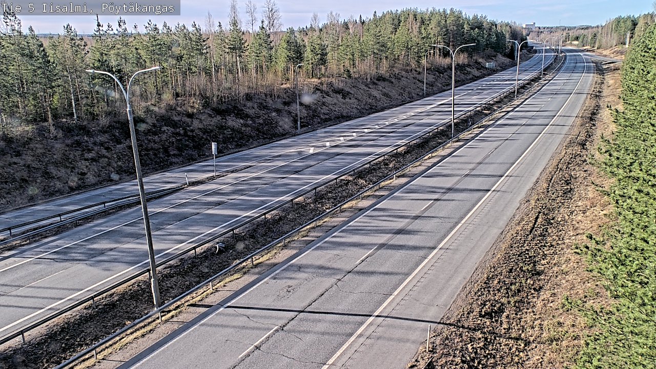 Weather Camera Image Väg 5 Idensalmi, Pöytäkangas, Iisalmi, Pohjois-Savo