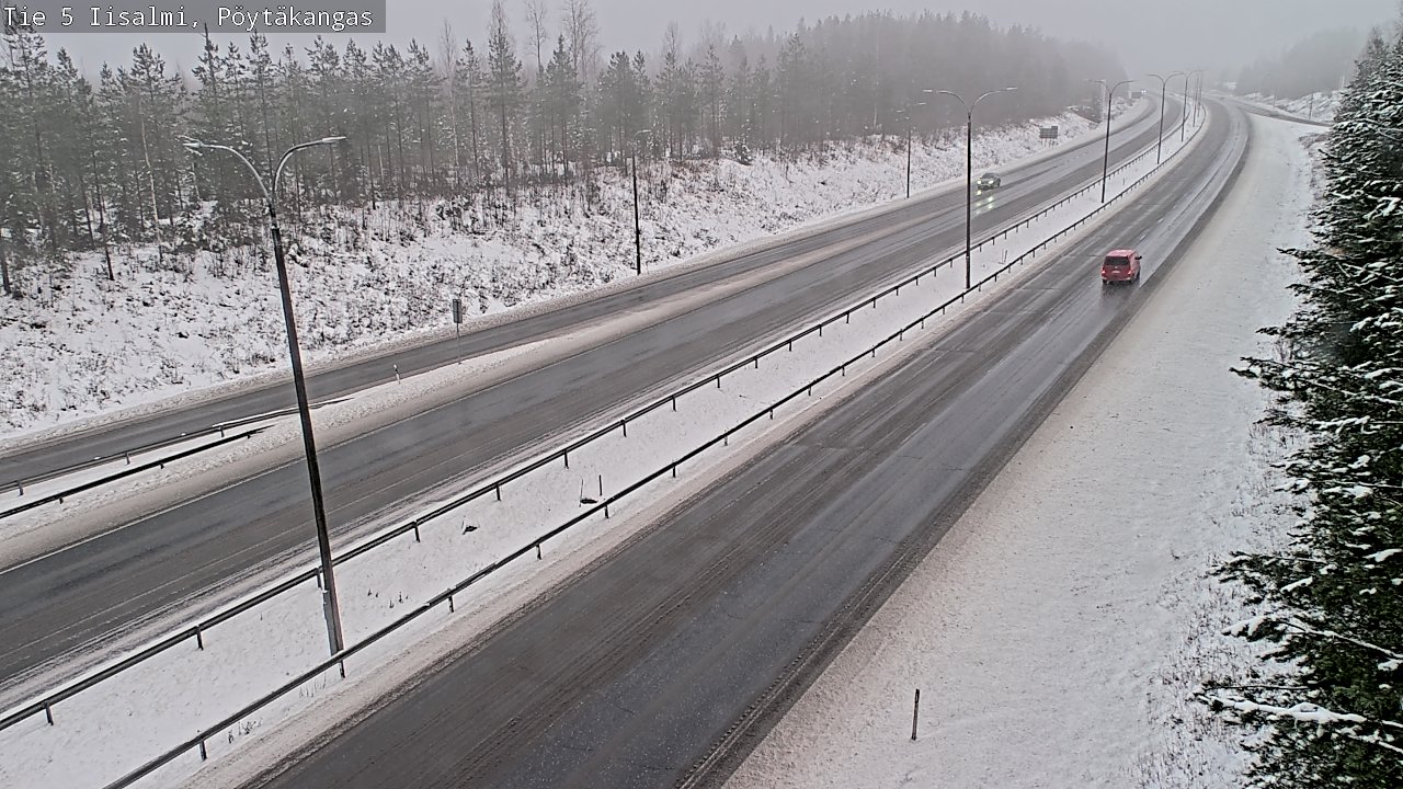 Weather Camera Image Road 5 Iisalmi, Pöytäkangas, Iisalmi, Pohjois-Savo