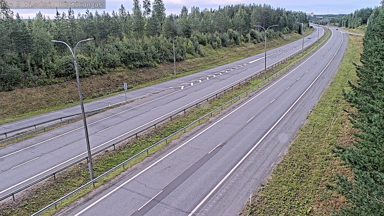 Weather Camera Image Väg 5 Idensalmi, Pöytäkangas, Iisalmi, Pohjois-Savo