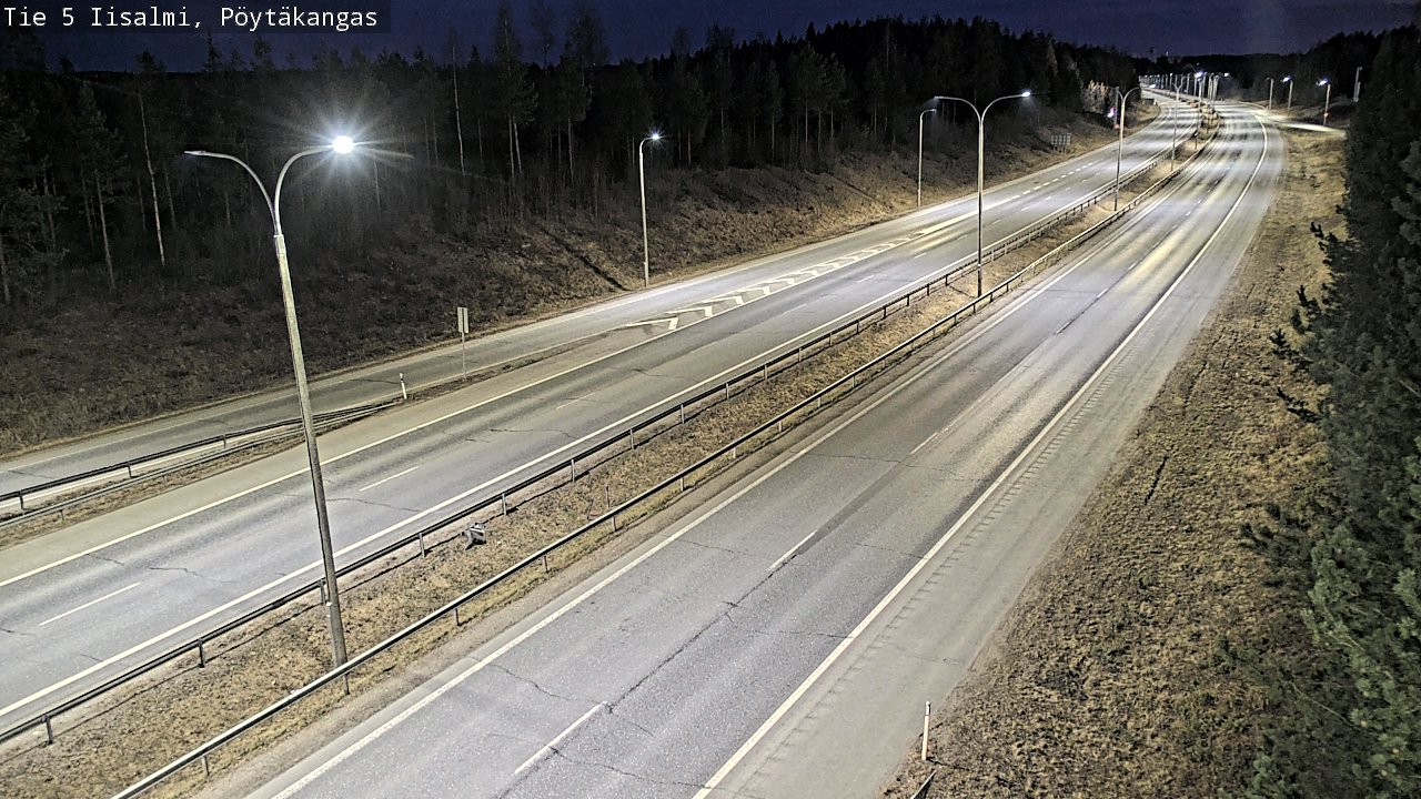 Weather Camera Image Väg 5 Idensalmi, Pöytäkangas, Iisalmi, Pohjois-Savo