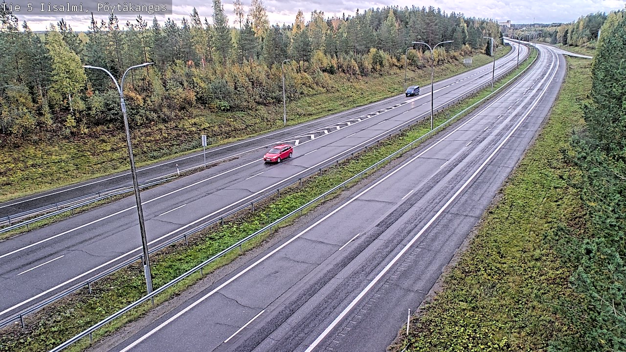 Weather Camera Image Road 5 Iisalmi, Pöytäkangas, Iisalmi, Pohjois-Savo
