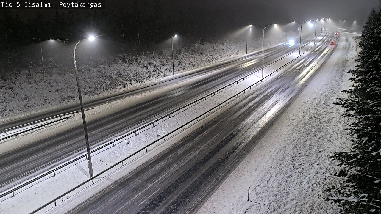 Weather Camera Image Road 5 Iisalmi, Pöytäkangas, Iisalmi, Pohjois-Savo