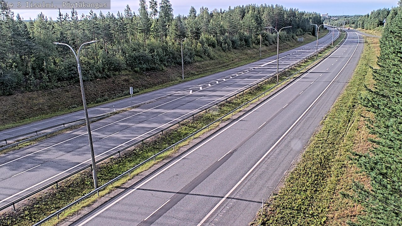 Weather Camera Image Väg 5 Idensalmi, Pöytäkangas, Iisalmi, Pohjois-Savo