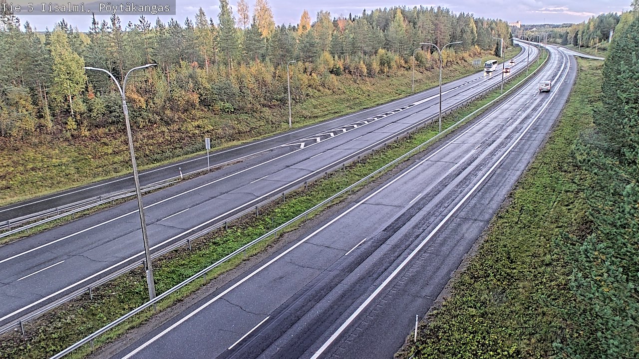 Weather Camera Image Road 5 Iisalmi, Pöytäkangas, Iisalmi, Pohjois-Savo