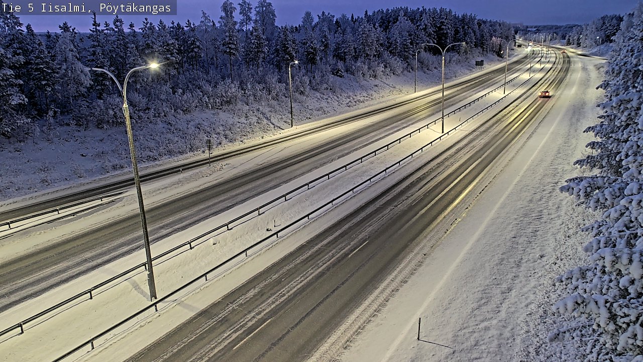 Weather Camera Image Väg 5 Idensalmi, Pöytäkangas, Iisalmi, Pohjois-Savo