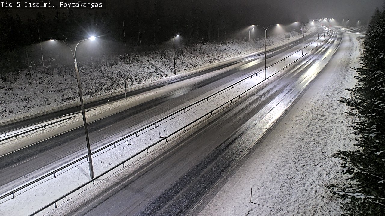 Weather Camera Image Road 5 Iisalmi, Pöytäkangas, Iisalmi, Pohjois-Savo
