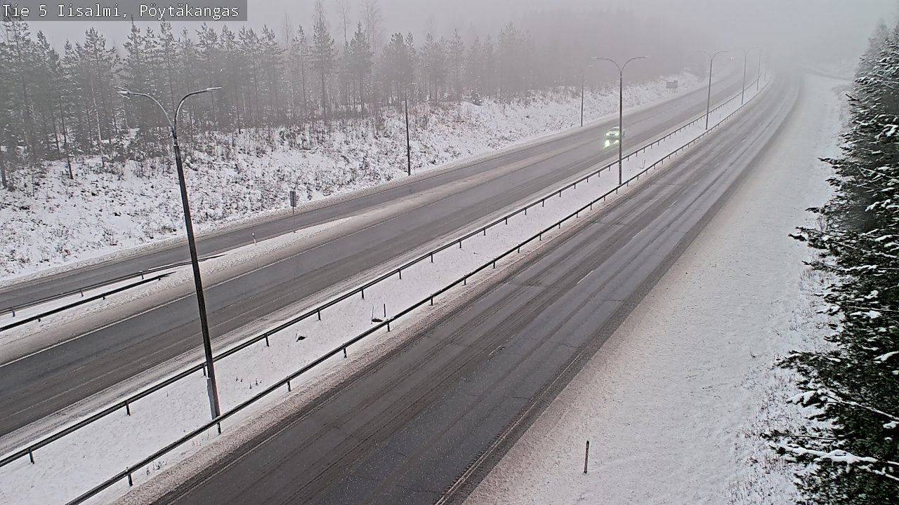 Weather Camera Image Road 5 Iisalmi, Pöytäkangas, Iisalmi, Pohjois-Savo