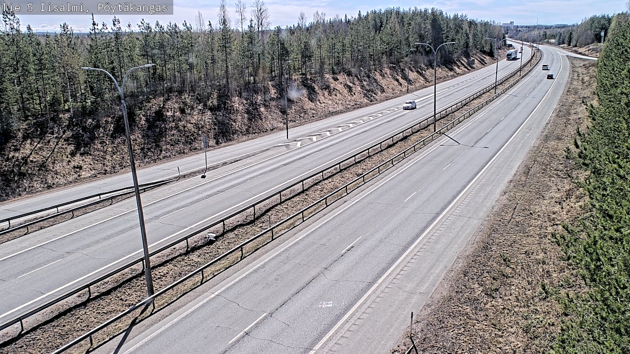 Weather Camera Image Väg 5 Idensalmi, Pöytäkangas, Iisalmi, Pohjois-Savo