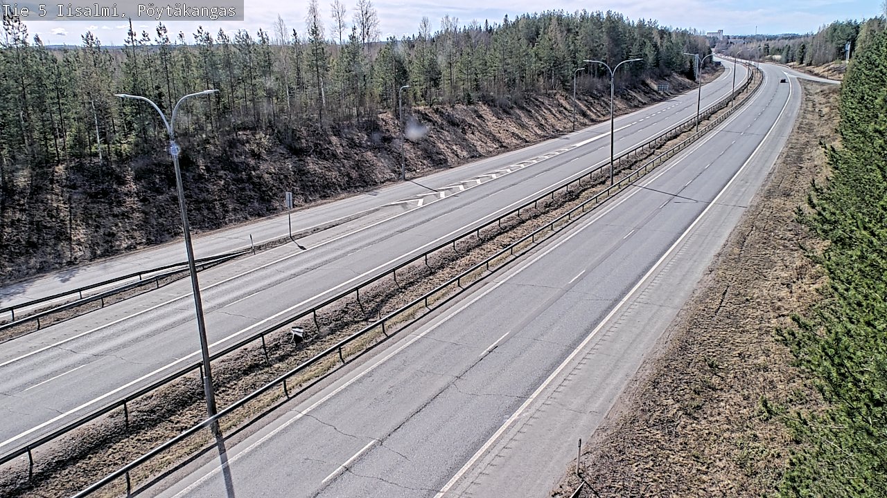 Weather Camera Image Väg 5 Idensalmi, Pöytäkangas, Iisalmi, Pohjois-Savo