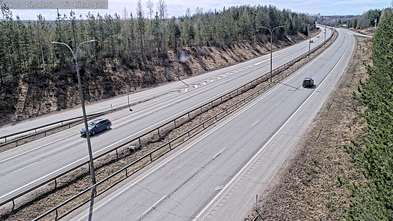 Weather Camera Image Väg 5 Idensalmi, Pöytäkangas, Iisalmi, Pohjois-Savo