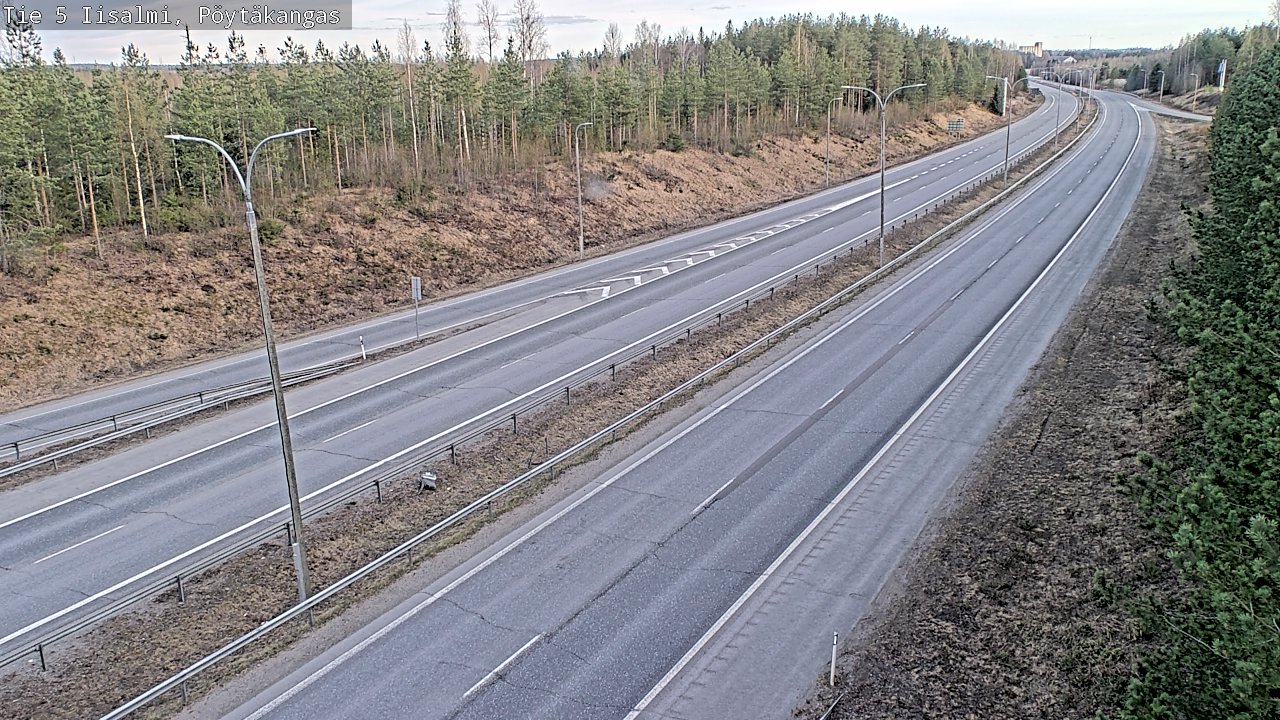 Weather Camera Image Väg 5 Idensalmi, Pöytäkangas, Iisalmi, Pohjois-Savo