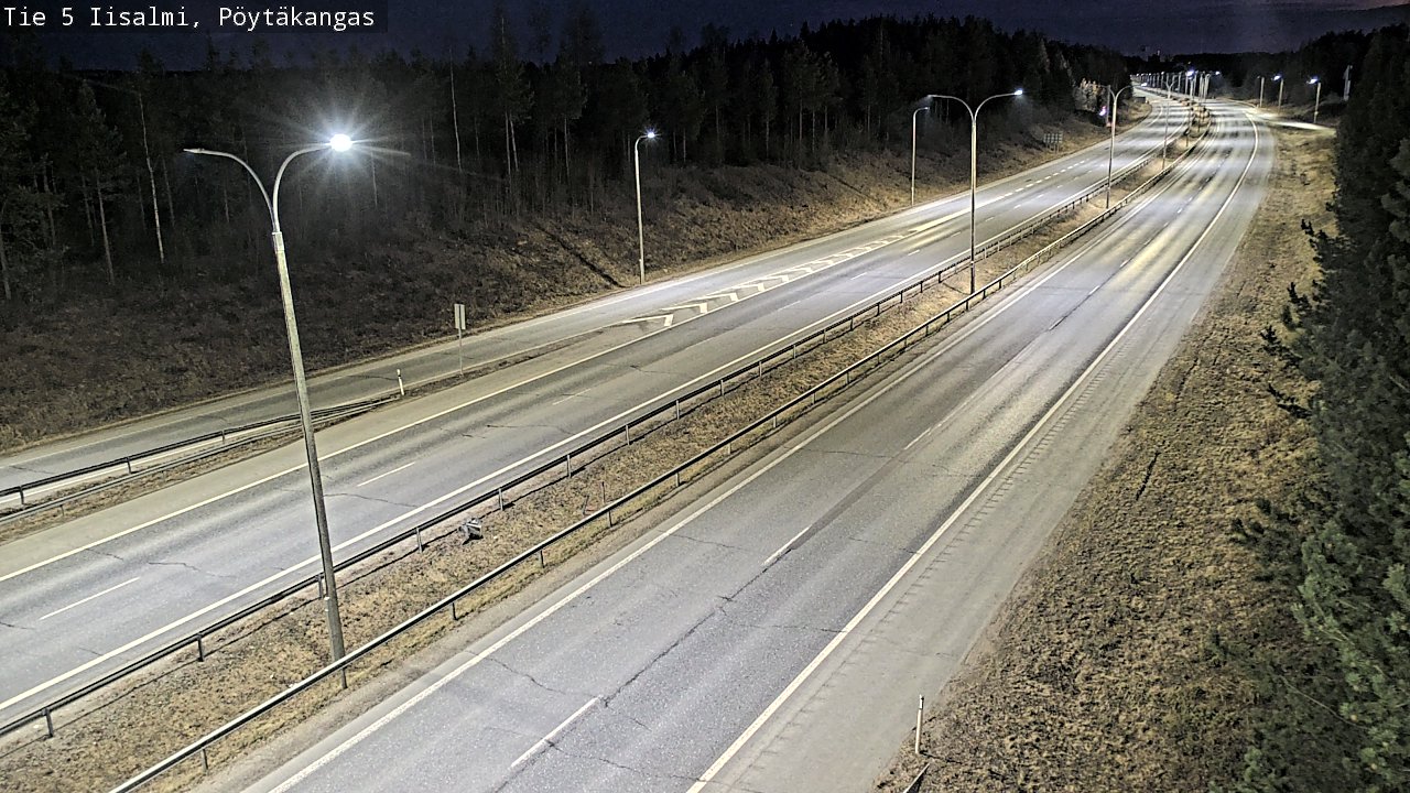 Weather Camera Image Väg 5 Idensalmi, Pöytäkangas, Iisalmi, Pohjois-Savo