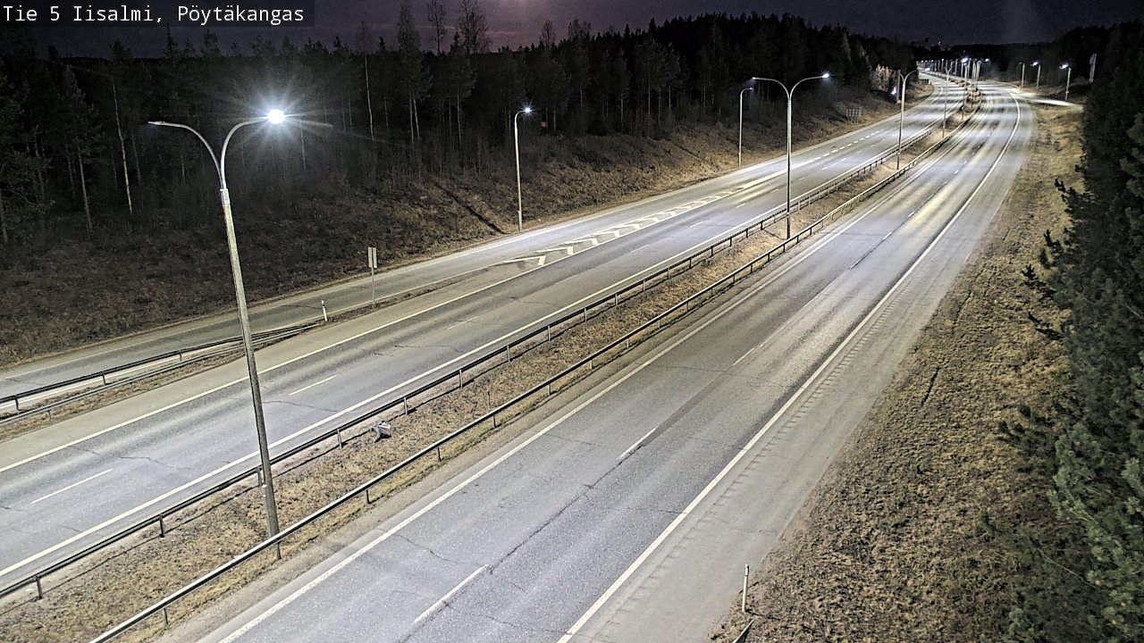 Weather Camera Image Väg 5 Idensalmi, Pöytäkangas, Iisalmi, Pohjois-Savo