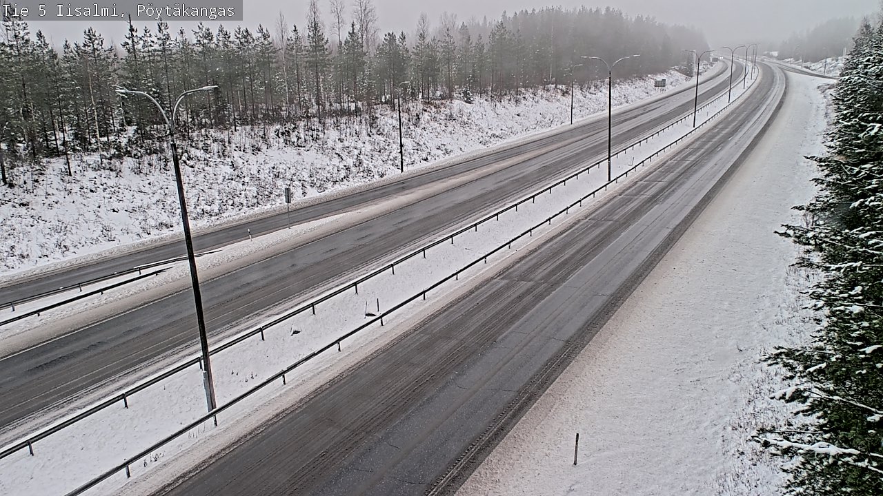 Weather Camera Image Road 5 Iisalmi, Pöytäkangas, Iisalmi, Pohjois-Savo