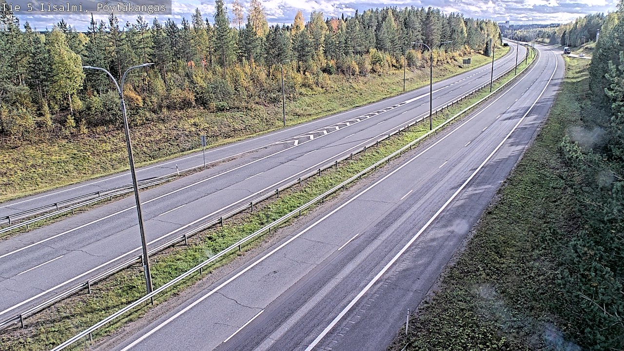 Weather Camera Image Road 5 Iisalmi, Pöytäkangas, Iisalmi, Pohjois-Savo