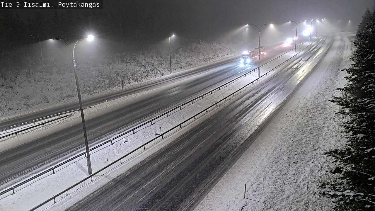 Weather Camera Image Road 5 Iisalmi, Pöytäkangas, Iisalmi, Pohjois-Savo
