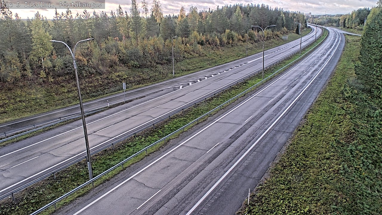 Weather Camera Image Road 5 Iisalmi, Pöytäkangas, Iisalmi, Pohjois-Savo