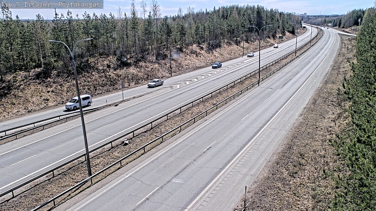 Weather Camera Image Väg 5 Idensalmi, Pöytäkangas, Iisalmi, Pohjois-Savo