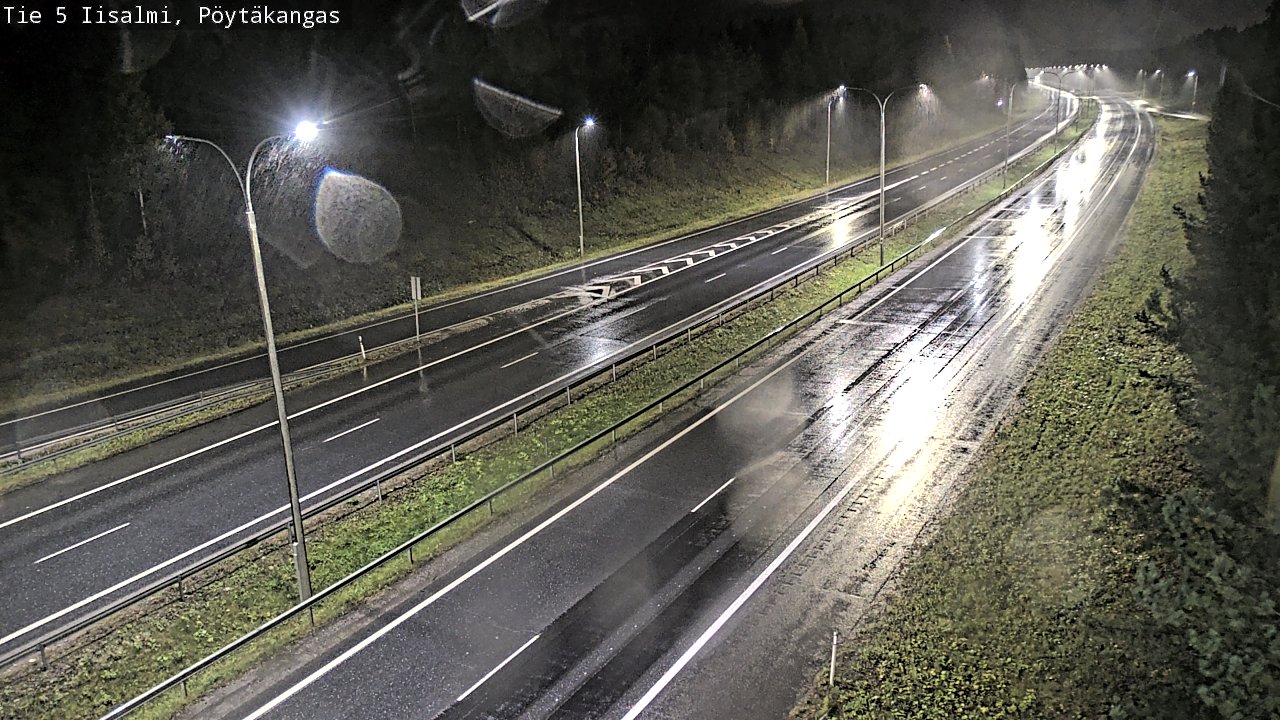 Weather Camera Image Road 5 Iisalmi, Pöytäkangas, Iisalmi, Pohjois-Savo