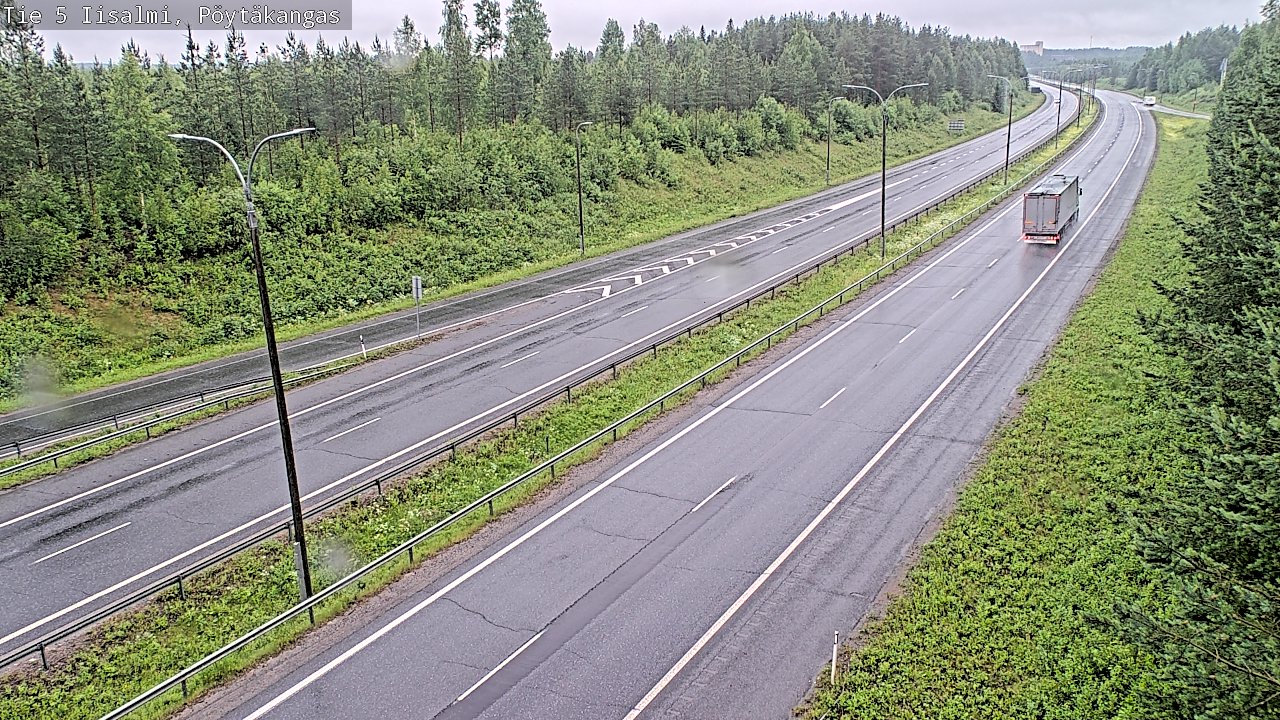 Weather Camera Image Road 5 Iisalmi, Pöytäkangas, Iisalmi, Pohjois-Savo