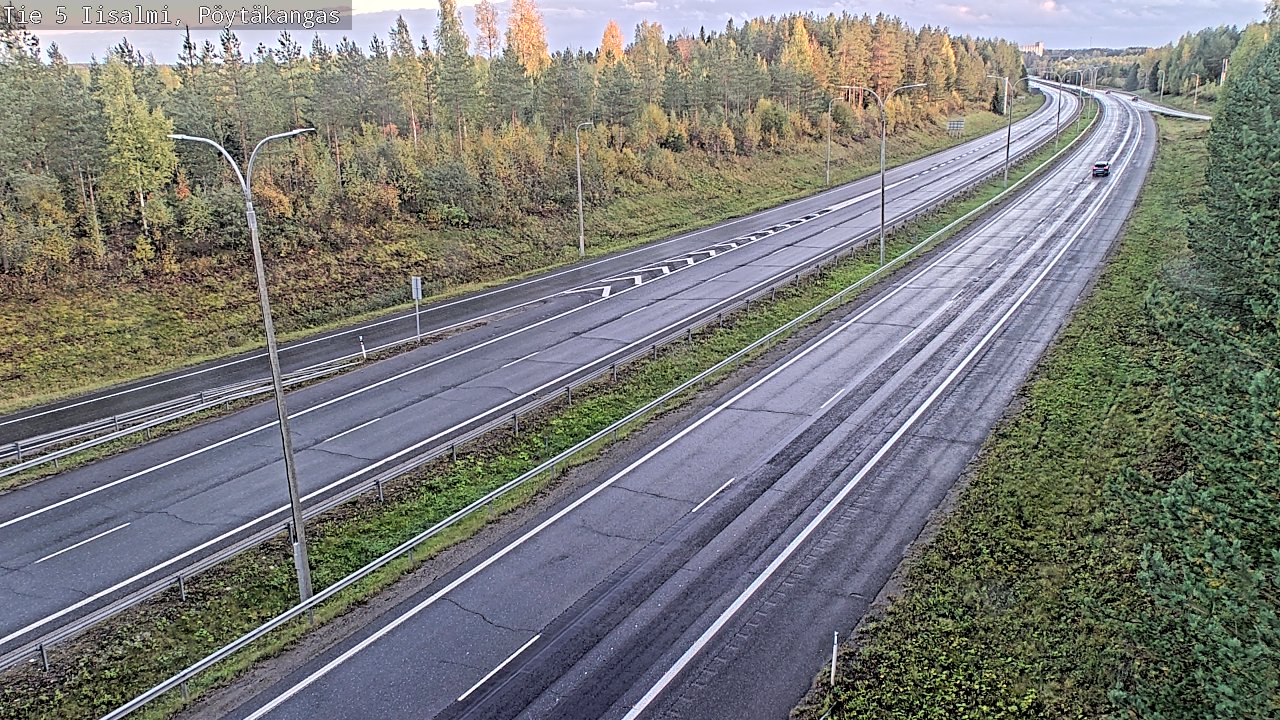 Weather Camera Image Road 5 Iisalmi, Pöytäkangas, Iisalmi, Pohjois-Savo