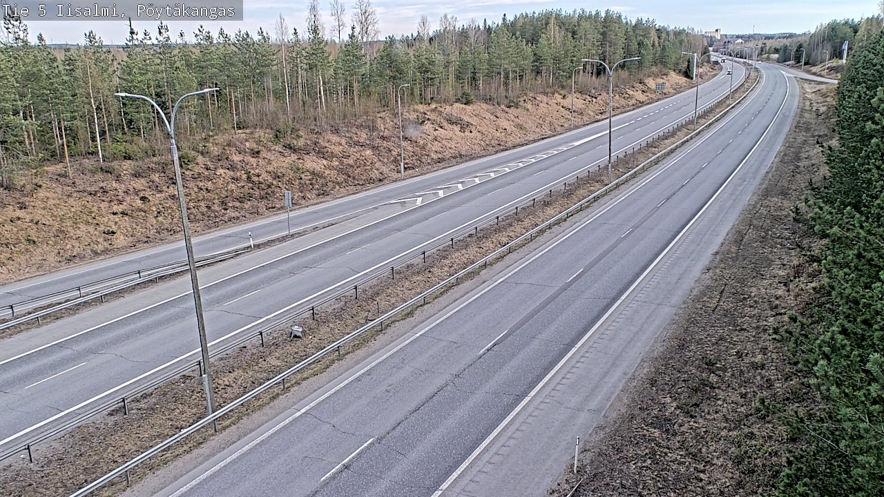 Weather Camera Image Väg 5 Idensalmi, Pöytäkangas, Iisalmi, Pohjois-Savo