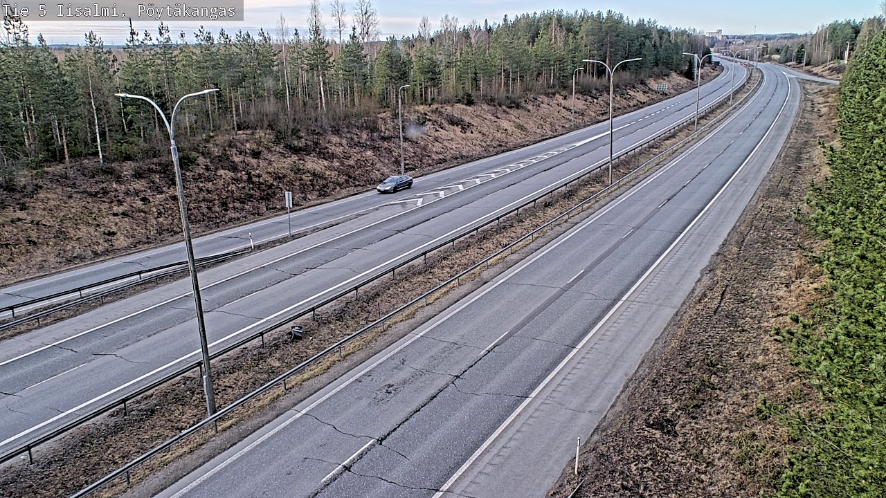 Weather Camera Image Väg 5 Idensalmi, Pöytäkangas, Iisalmi, Pohjois-Savo