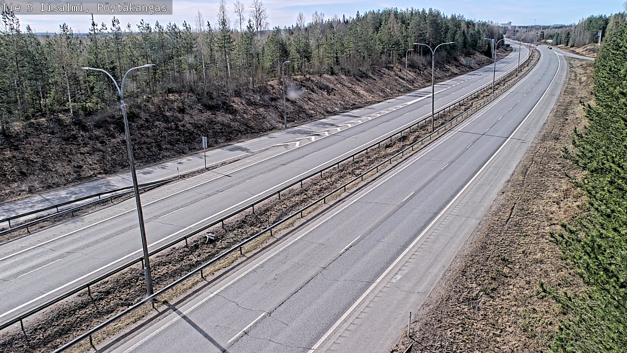 Weather Camera Image Väg 5 Idensalmi, Pöytäkangas, Iisalmi, Pohjois-Savo