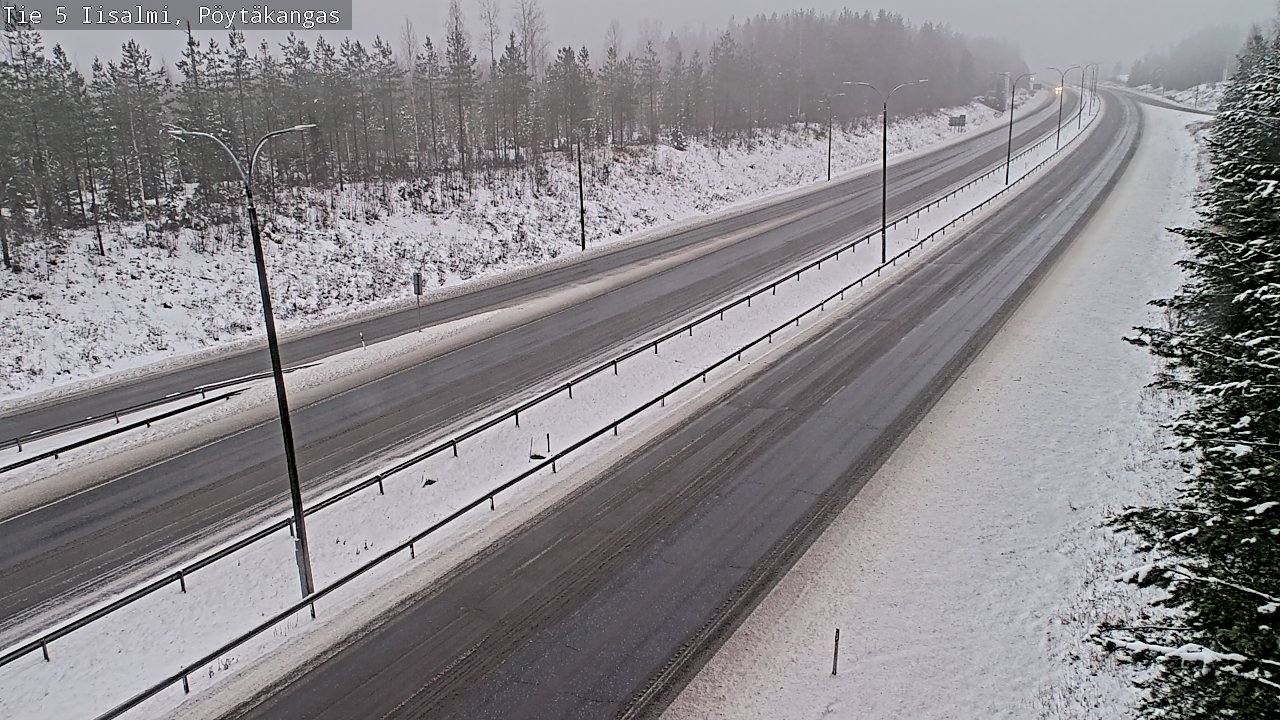 Weather Camera Image Road 5 Iisalmi, Pöytäkangas, Iisalmi, Pohjois-Savo