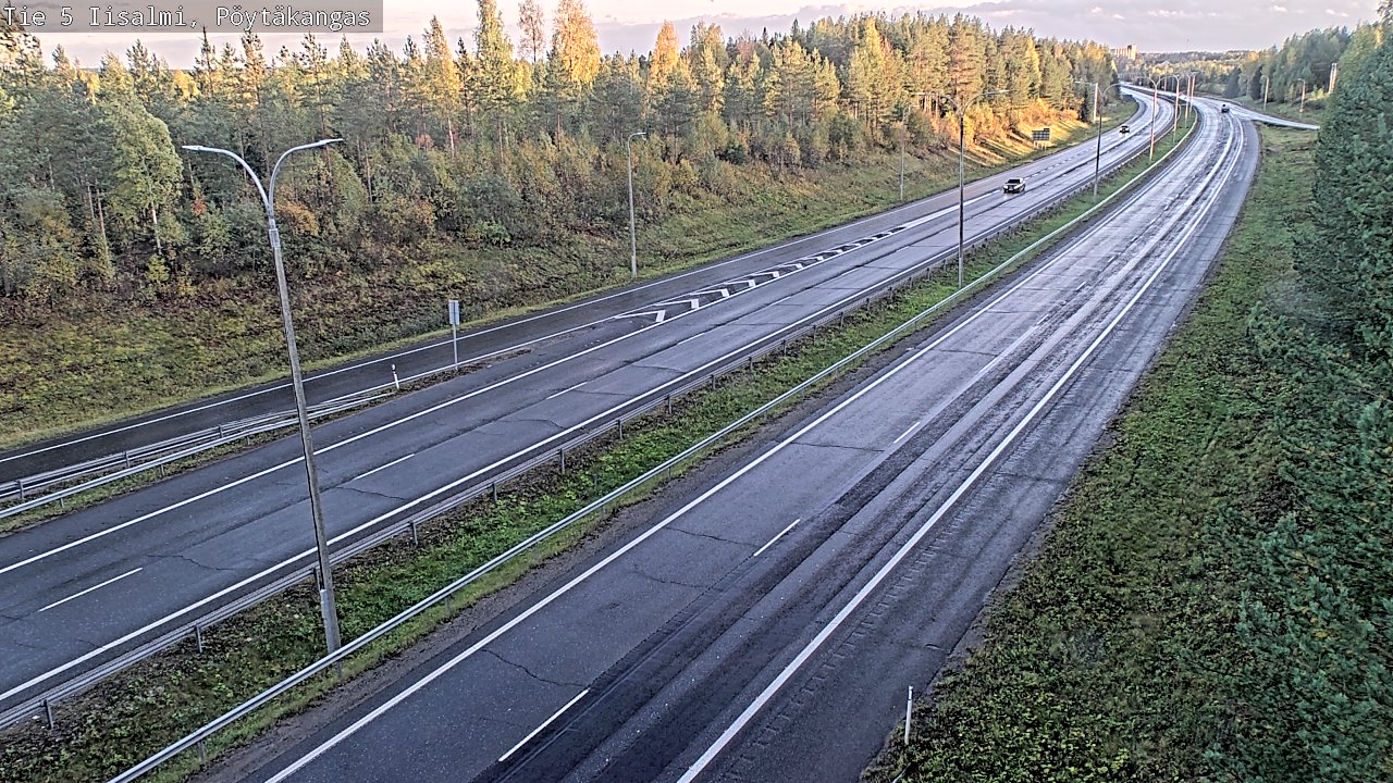 Weather Camera Image Road 5 Iisalmi, Pöytäkangas, Iisalmi, Pohjois-Savo