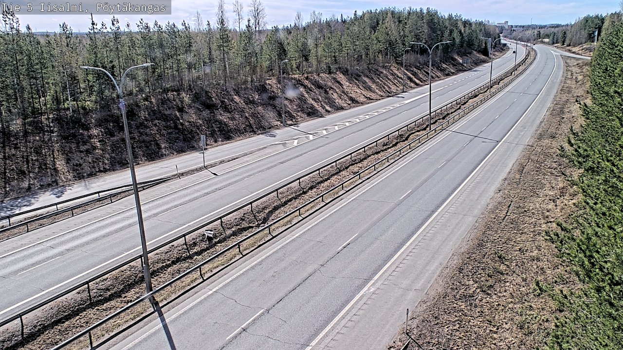 Weather Camera Image Väg 5 Idensalmi, Pöytäkangas, Iisalmi, Pohjois-Savo