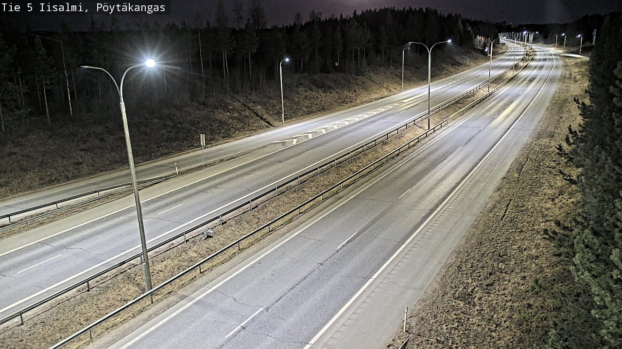 Weather Camera Image Väg 5 Idensalmi, Pöytäkangas, Iisalmi, Pohjois-Savo
