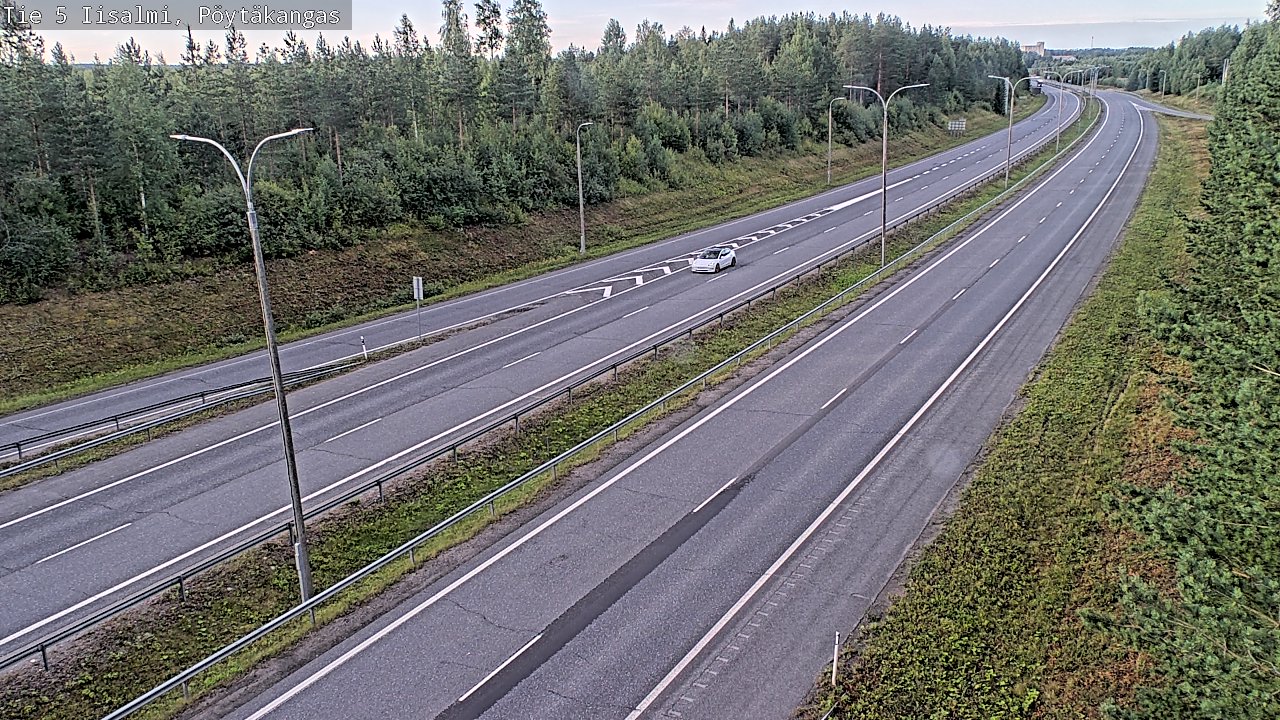 Weather Camera Image Road 5 Iisalmi, Pöytäkangas, Iisalmi, Pohjois-Savo