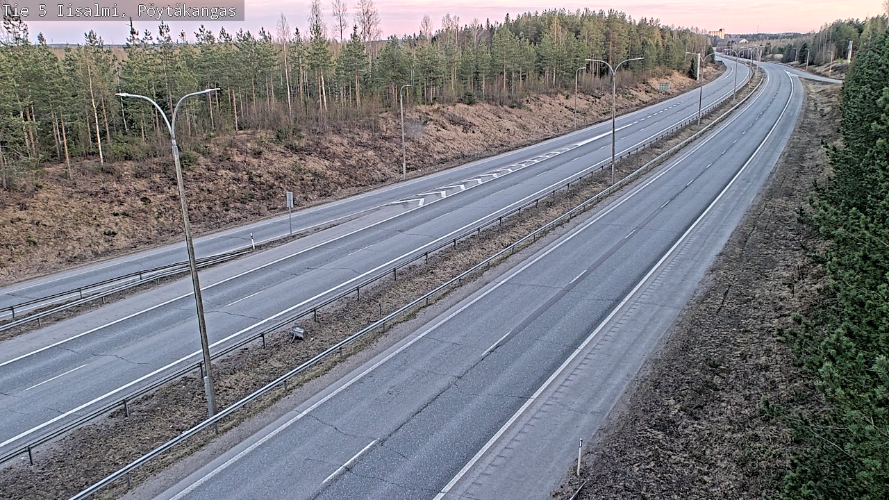 Weather Camera Image Väg 5 Idensalmi, Pöytäkangas, Iisalmi, Pohjois-Savo