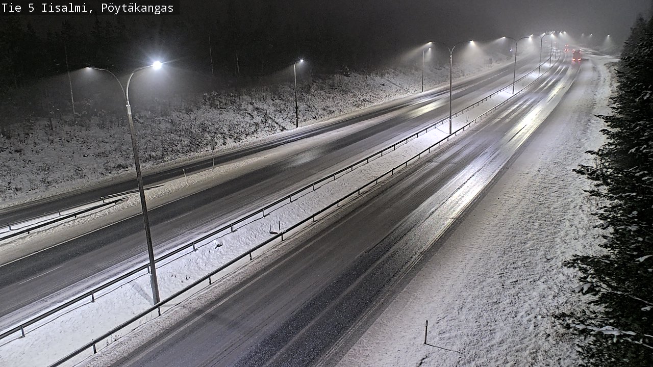 Weather Camera Image Road 5 Iisalmi, Pöytäkangas, Iisalmi, Pohjois-Savo