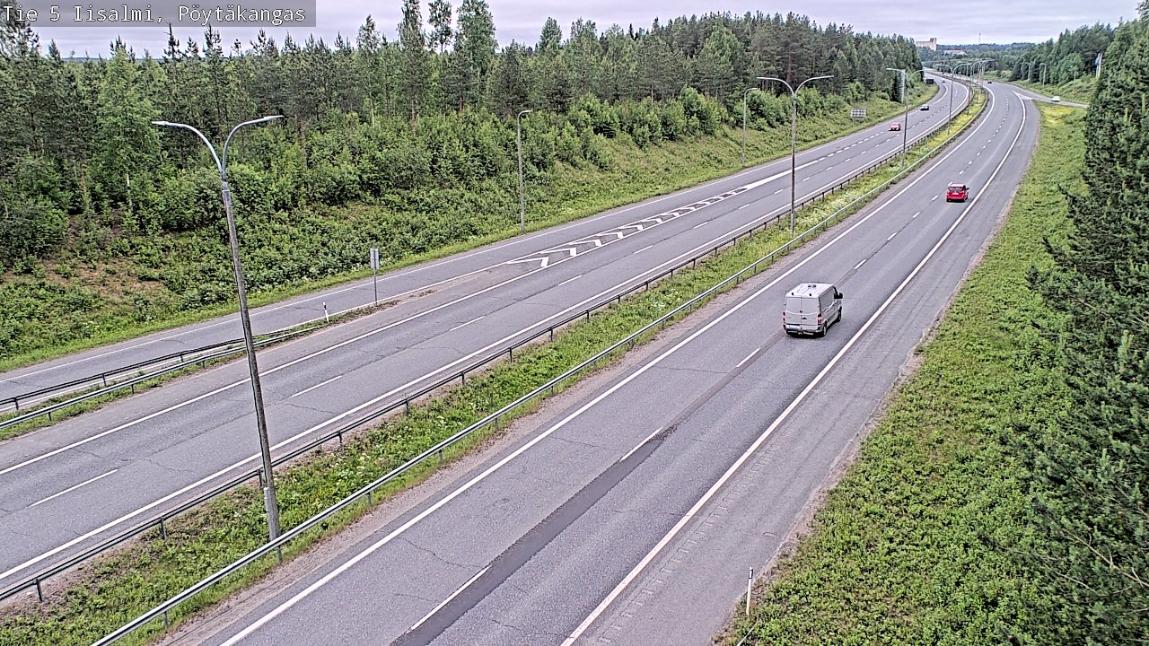 Weather Camera Image Road 5 Iisalmi, Pöytäkangas, Iisalmi, Pohjois-Savo