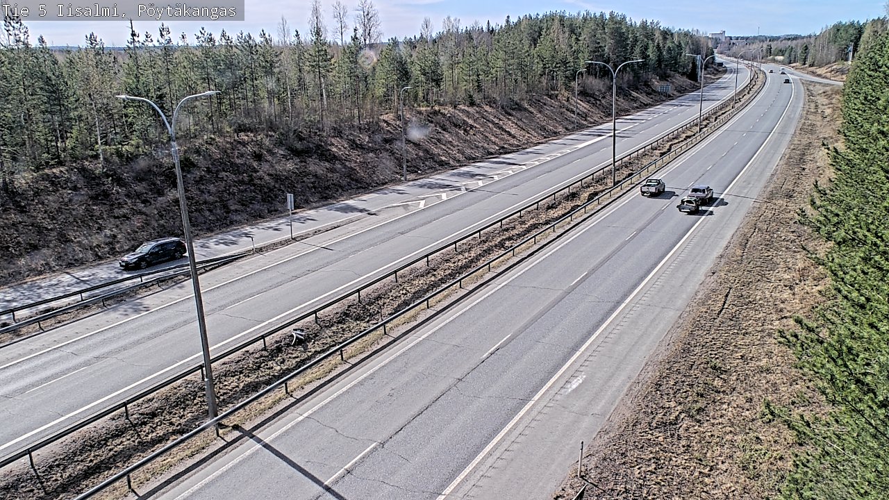 Weather Camera Image Väg 5 Idensalmi, Pöytäkangas, Iisalmi, Pohjois-Savo