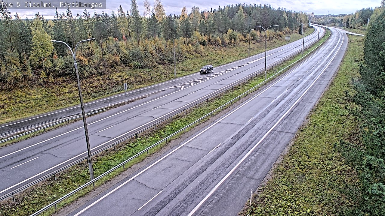 Weather Camera Image Road 5 Iisalmi, Pöytäkangas, Iisalmi, Pohjois-Savo