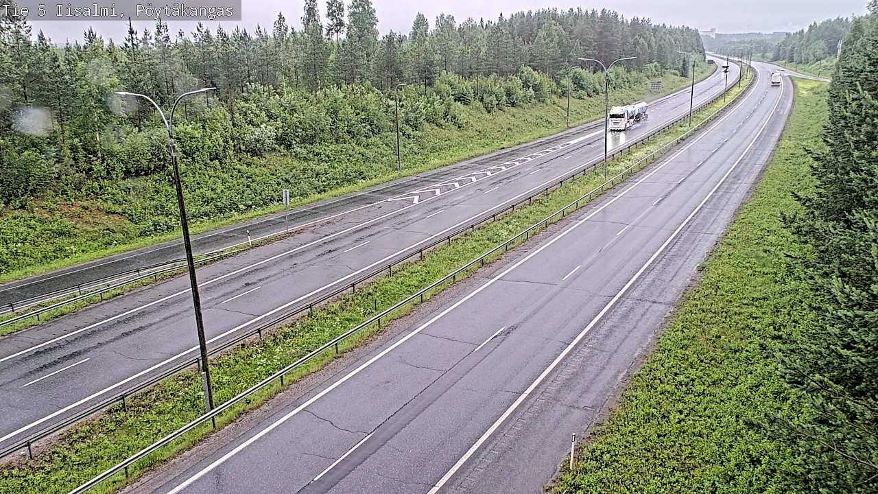 Weather Camera Image Road 5 Iisalmi, Pöytäkangas, Iisalmi, Pohjois-Savo