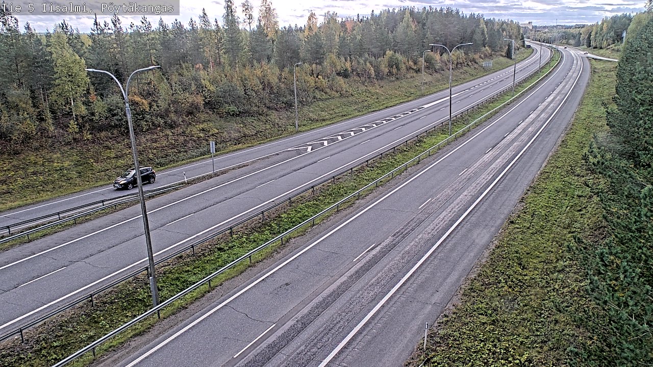 Weather Camera Image Road 5 Iisalmi, Pöytäkangas, Iisalmi, Pohjois-Savo